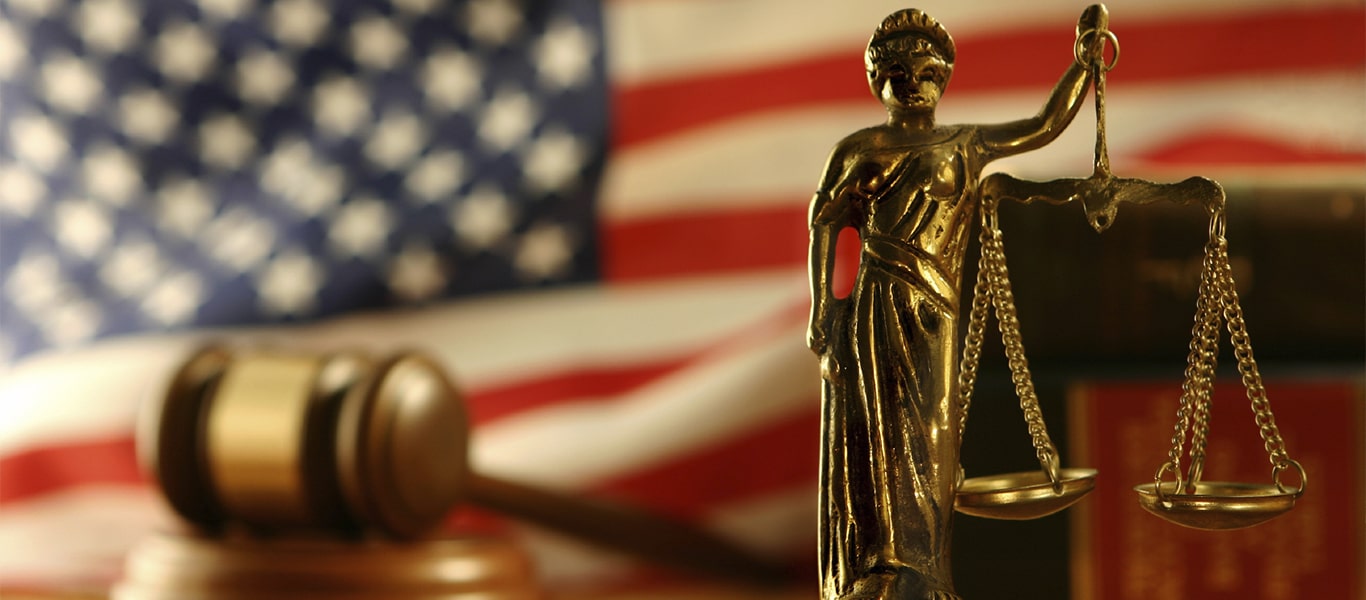 Boardroom table with legal documents
